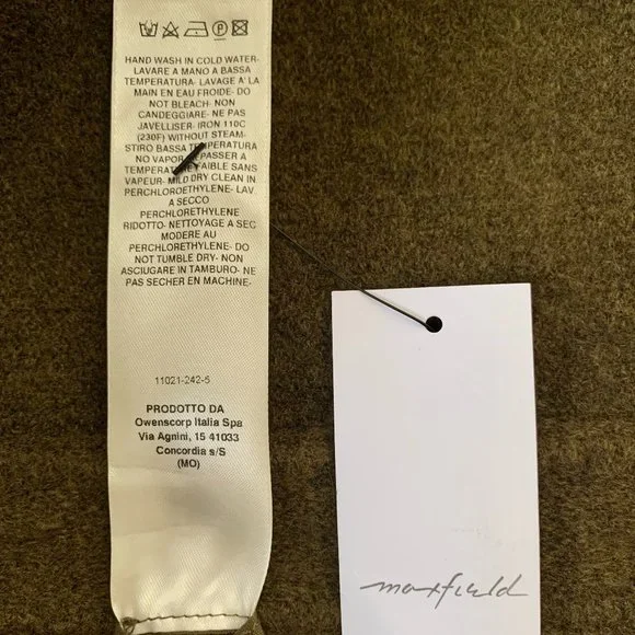 NWT RICK OWENS FW 18 Sisyphus Zip Up "Dirty Green" Hooded Sweater Wool Gorgeous - Picture 14 of 15